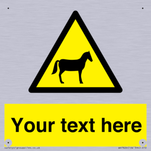 Custom warning horses